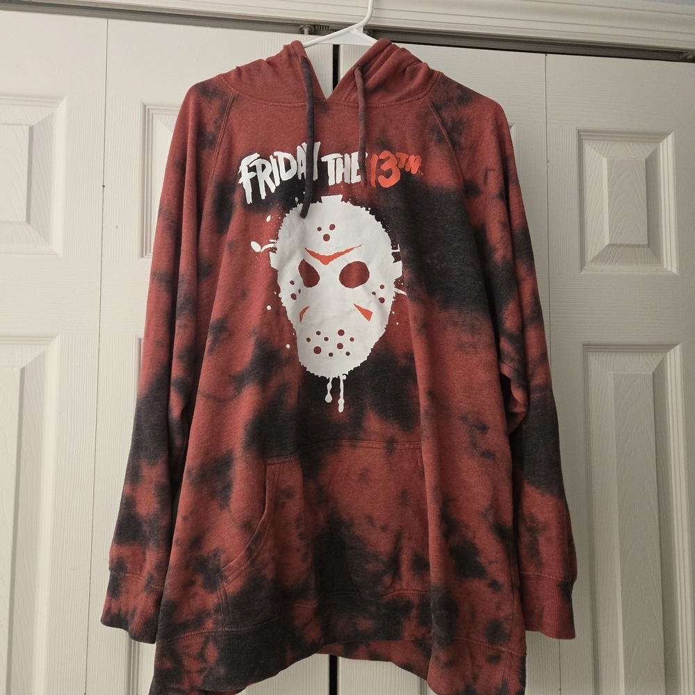Friday the 13th Red and Black Hoodie